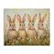 Stupell Industries Four Bunnies in Flowers Canvas Wall Art
